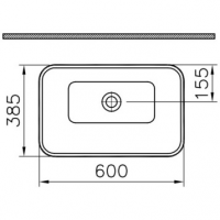 Накладная раковина 60 см VITRA Geo 4425B003-0016 схема 5