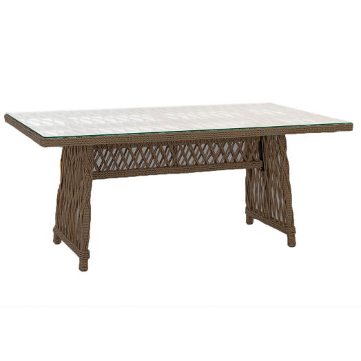 Комплект мебели RIVIERA №4 (Кресло 4шт, Диван 3-местный 1шт, стол экоротанг эрба твист коричневый)