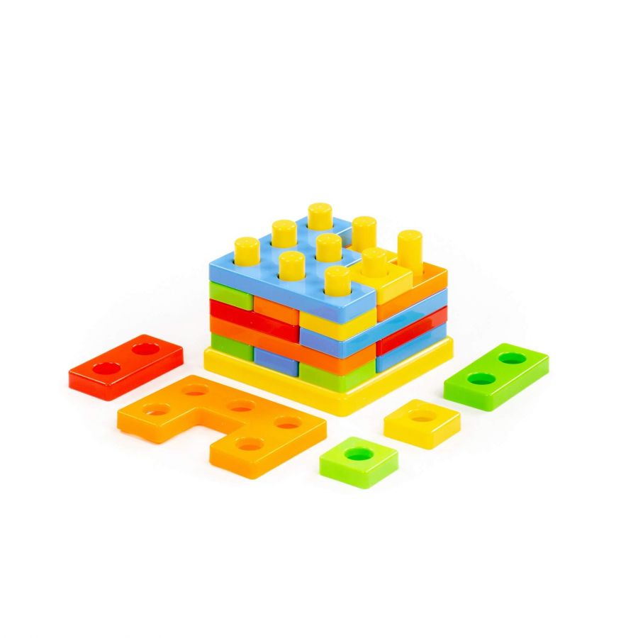 Игрушка развивающая "3D пазл" №2 (21 элемент) (в коробке)