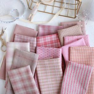 Набор фактурного хлопка - Нежный зефир (15 отрезов 23*35 см.)