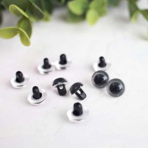 Глазки на петельке со зрачком, ц. прозрачный, 9 мм, 10 шт./компл.