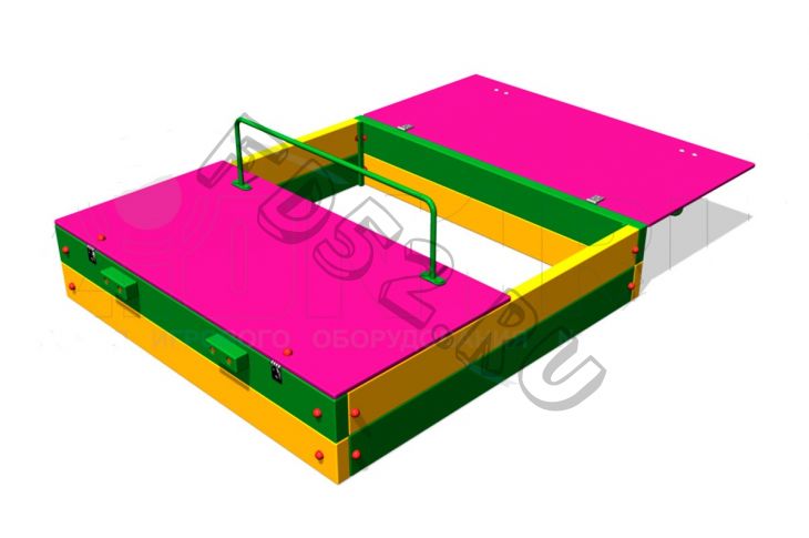 Песочница с откидной крышкой П056