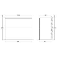 Тумба под раковину BelBagno 100 ALBANO-1000-2C-PIA схема 29