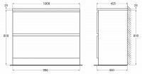 Тумба под раковину BelBagno 100 ALBANO-1000-2C-PIA схема 39