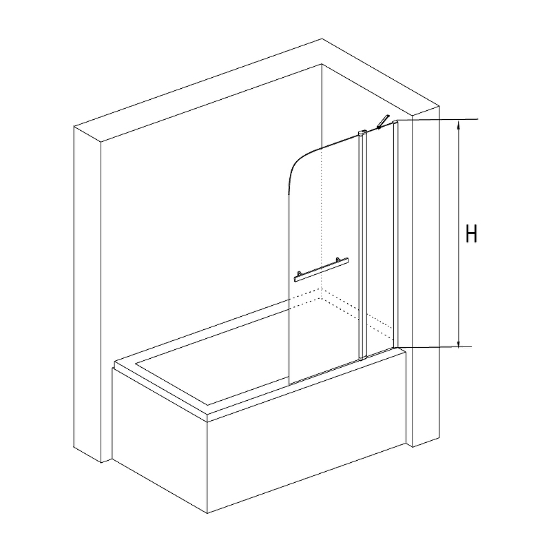 Шторка на ванну RGW Screens SC-12 100х150 03111210-11 ФОТО