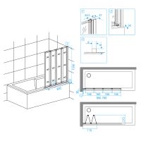 Шторка на ванну RGW Screens SC-23B 80x150 03112308 схема 7