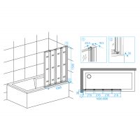 Шторка на ванну RGW Screens SC-23B 100x150 03112310 схема 7