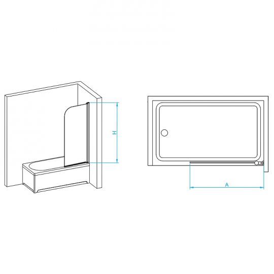 Шторка на ванну RGW Screens SC-009 80х150 351100908 схема 11