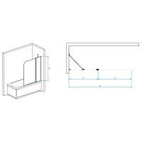 Шторка на ванну RGW Screens SC-011 90х140 351101109-11 схема 4