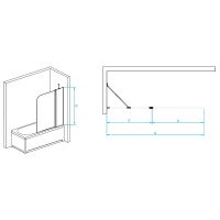 Шторка на ванну RGW Screens SC-011 110х140 351101111 схема 4