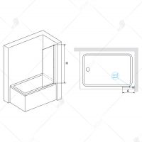 Шторка на ванну RGW Screens SC-056-8 40х150 35110562840 схема 12