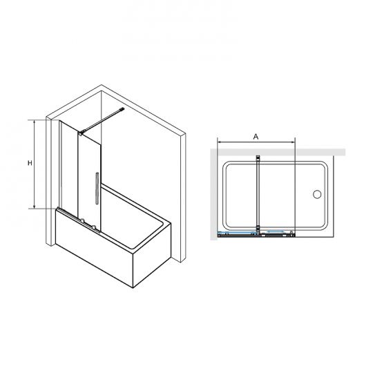 Шторка на ванну RGW Screens SC-47 90x150 41114709 схема 7