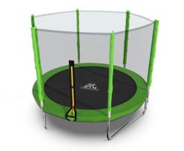 Батут DFC Trampoline Fitness с сеткой 8ft Светло-зелёный