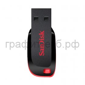 Флэш Диск 16Gb Sandisk Cruzer Blade SDCZ50-016G-B35 USB2.0 черный/красный