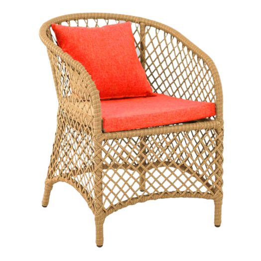 Кресло AURA с комплектом подушек (Экоротанг эрба стейпл грано)