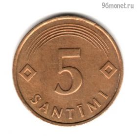 Латвия 5 сантимов 1992