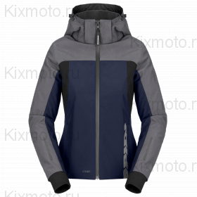 Мотокуртка женская Spidi Hoodie II H2Out, Темно-сине-серебристо-черная