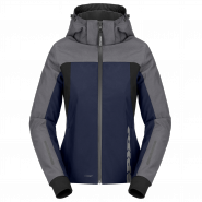 Мотокуртка женская Spidi Hoodie II H2Out, Темно-сине-серебристо-черная