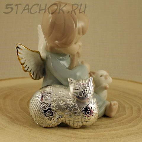 Брошь "Кошка в стиле пэчворк" цвет серебра (AJC США)