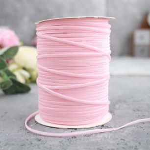 Персиковая бархатная лента 3 мм. - 1 м.