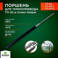 Поршень для термоприводов для теплиц ТП-02 Mod2 и Green Helper. Температура начала открытия 25°С