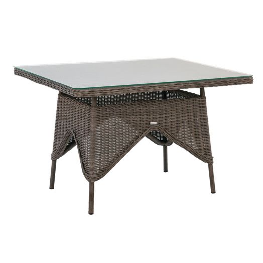 Комплект садовой мебели AMARO (Кресло 2шт, Диван 2-местный 2шт, стол 90х120хН76) (Графит)