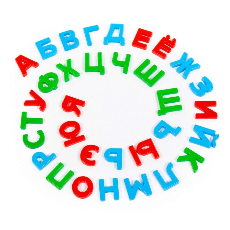 Набор "Первые уроки" на магнитах (33 буквы) (в пакете)