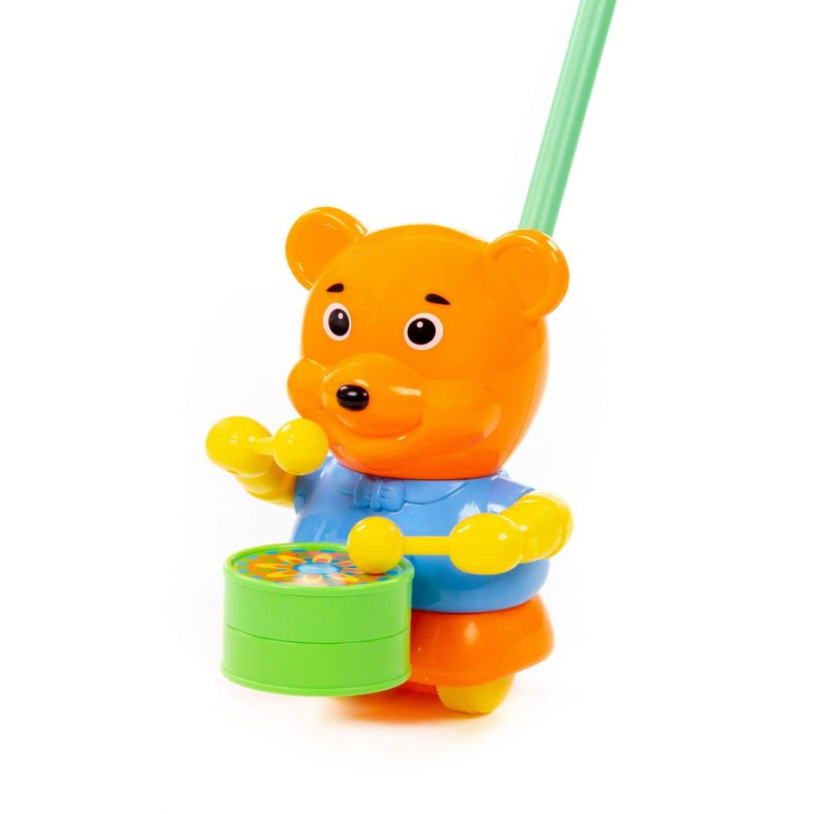 Каталка "Медвежонок" с ручкой