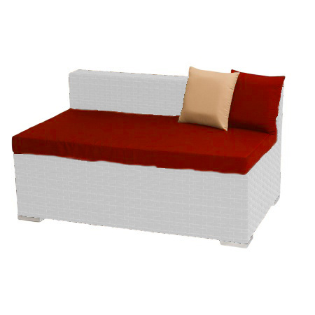 Диван GRAND 2-местный прямой с комплектом подушек (Белый)