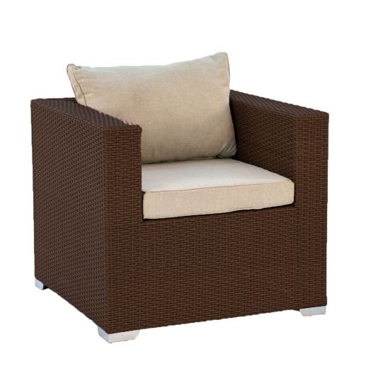 Кресло GRAND с комплектом подушек (Кофейный)