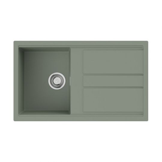 Фото Мойка кухонная Omoikiri Kitagawa 86 WG 4993250 Artceramic, wind green