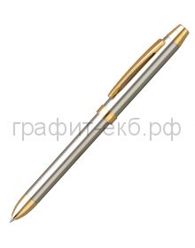 Ручка шариковая Penac ELE-SS синяя+красная+грифель+ластик silver/gold TF1602SG-GC10