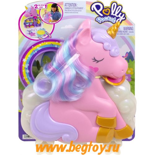 Игровой набор Polly Pocket Салон красоты единорога