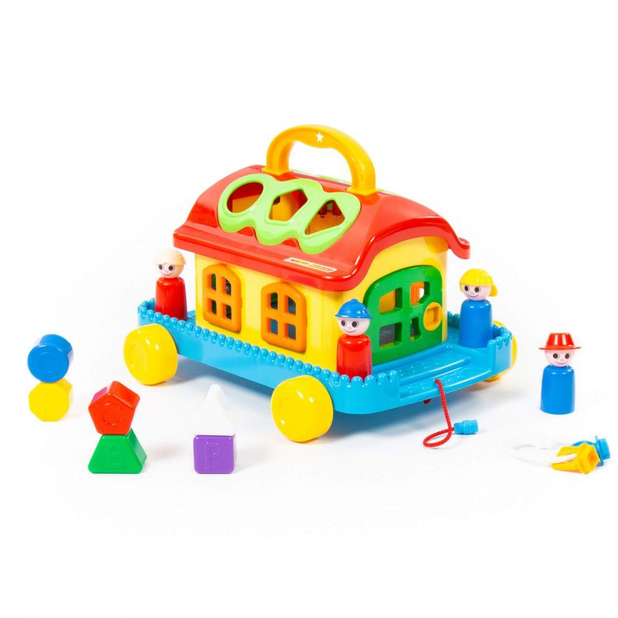 Сказочный домик на колёсиках (в сеточке)