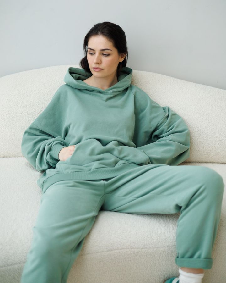 Худи оверсайз полынь