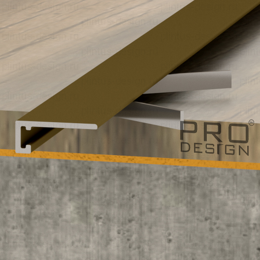 Pro Design Mini щелевой плинтус 7067 шампань