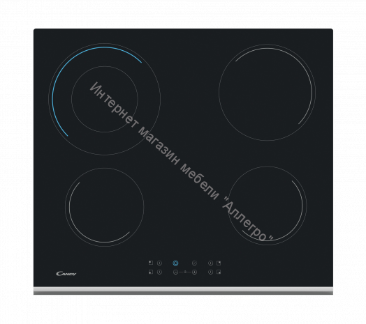 Встраиваемая электрическая варочная панель CANDY CH64DXT