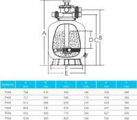 Фильтр песочный Emaux с верхним вентилем (Opus) P400-650