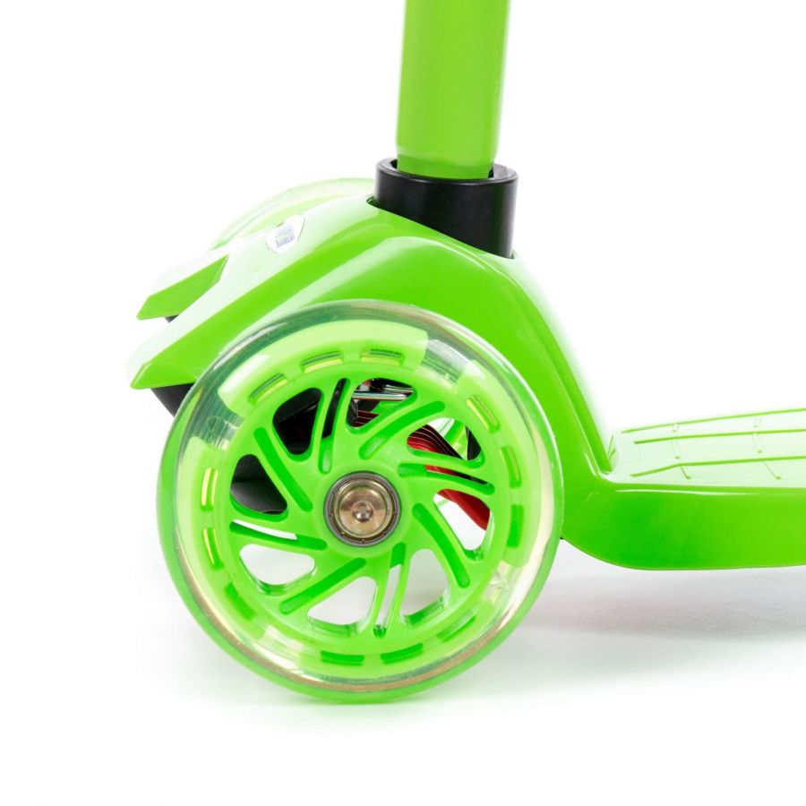 0072 Детский самокат (зелёный) (в коробке)