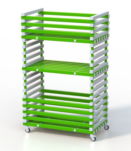 Стеллаж  пластиковый в бассейн 1200х700х1900 мм