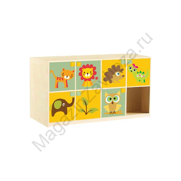 СТЕНКА ДЕТСКАЯ МОДЕЛЬ 5/11 С ДЕКОРАТИВНЫМИ НАКЛАДКАМИ