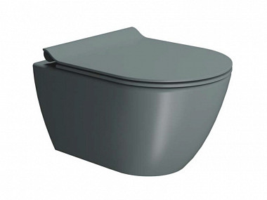 Изображение Унитаз подвесной GSI PURA 881604 Swirlflush, для крепежа FISR2, Agave Opaco