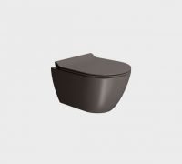 Унитаз подвесной GSI PURA 881616 Swirlflush, для крепежа FISR2, Bistro Opaco схема 1