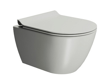 Изображение Унитаз подвесной GSI PURA 881617 Swirlflush, для крепежа FISR2, Cenere Opaco