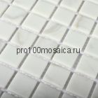 Mia white (matt) стекло .Мозаика серия CRYSTAL, размер, чип 23*23 мм:300*300*4 (Bonaparte)