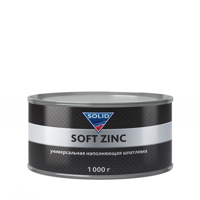 Solid PROFESSIONAL LINE SOFT ZINC универсальная наполняющая шпатлевка, 1кг.
