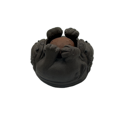 Фигурка для чайной церемонии "Ши-Цза","Львы " глина 5 см