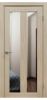 Межкомнатная Дверь Verda Z-5 Кремовая Лиственница со Стеклом Зеркало 2000х600мм (Полотно 1шт) / Верда.