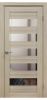 Межкомнатная Дверь Verda Х-4 Лиственница Кремовая с Зеркалом 2000х800мм (Полотно 1шт) / Верда.