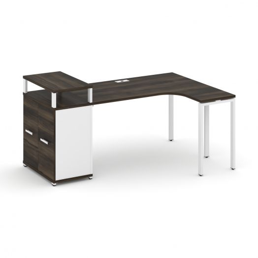 Concept Стол эргономичный с опорным распаш. шкафом с верх. горизонтом CN.SA-211   1800х1180х917
